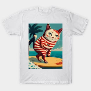 Surf's up, Paws Down T-Shirt